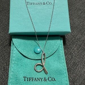 Tiffany & Co Elsa Peretti Lower Case d or b Necklace